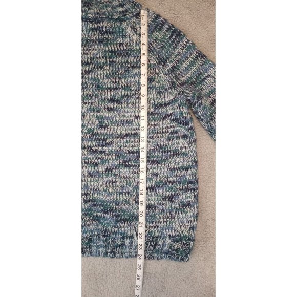 a.n.a A New Approach Womens XS  Mock Neck Sweater Blue Spacedye - Picture 15 of 16